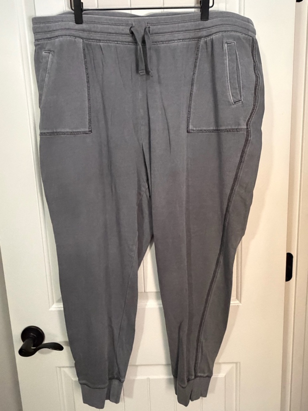 Old Navy Gray Women's Jogger Track Pants with Patch Pockets